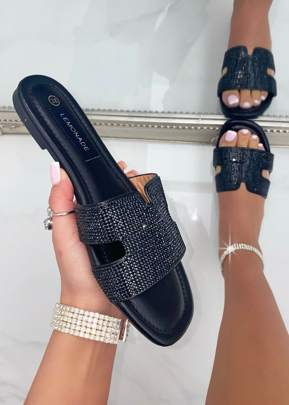 Love Lemonade Black Crystal Lush Halo Sliders
