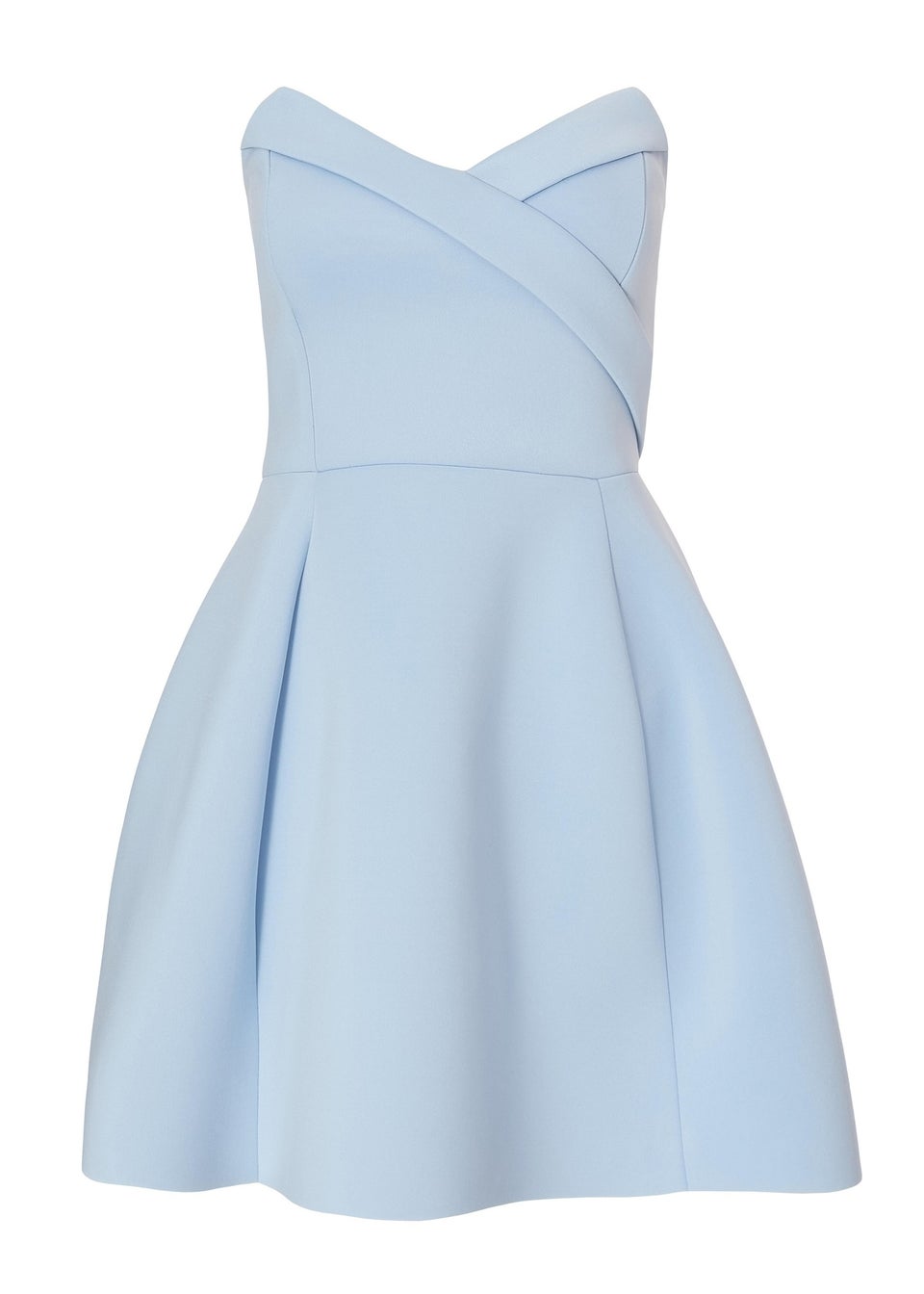 Quiz Blue Wrap Front Mini Dress