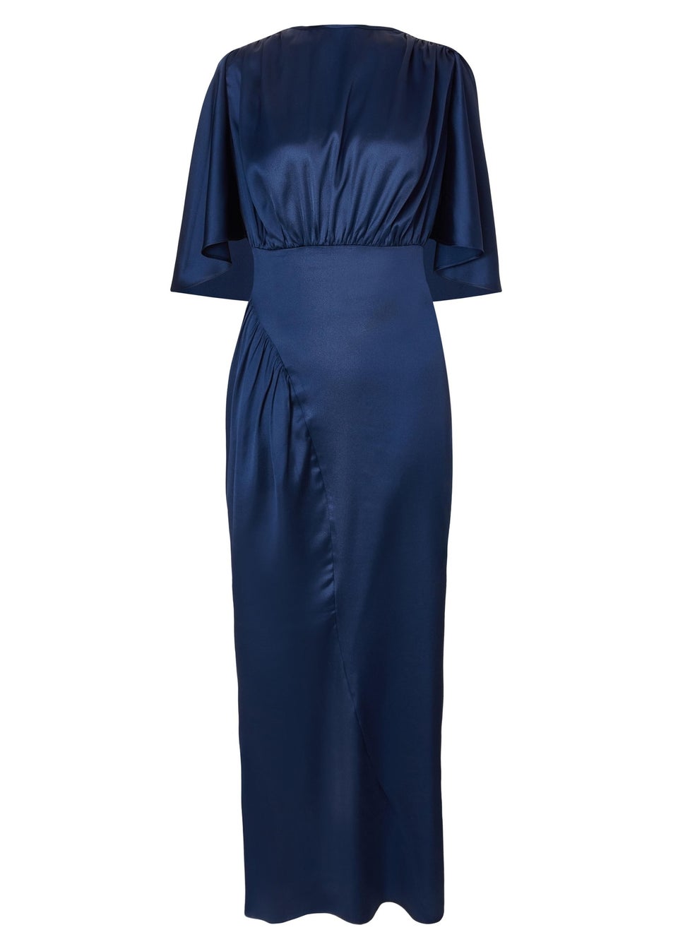 Quiz Navy Satin Maxi Dress
