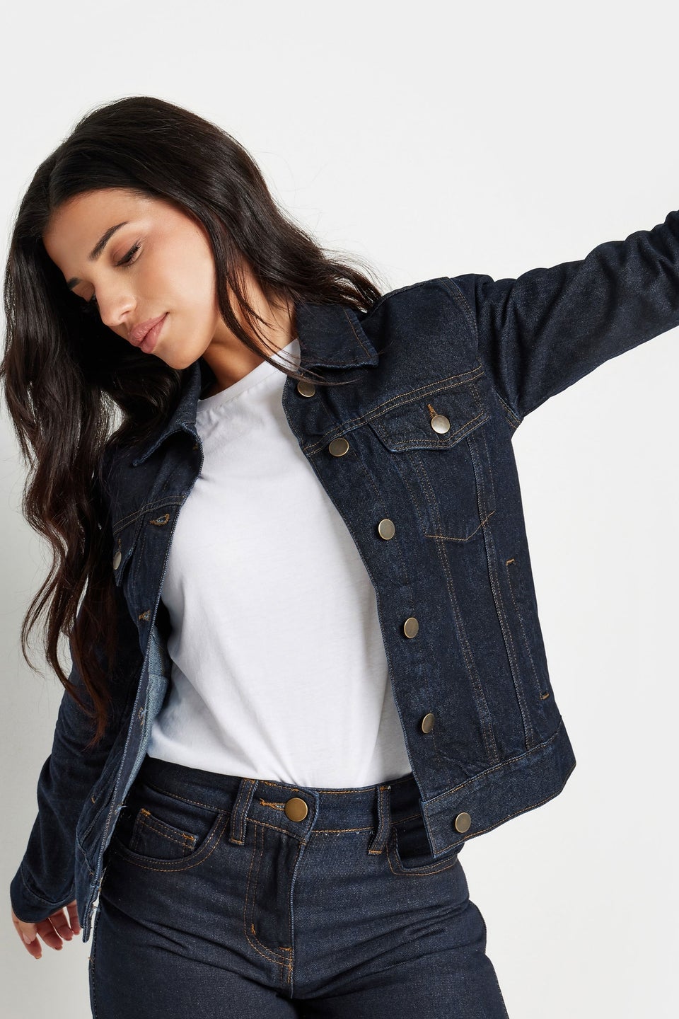 PixieGirl Petite Indigo Blue Denim Jacket