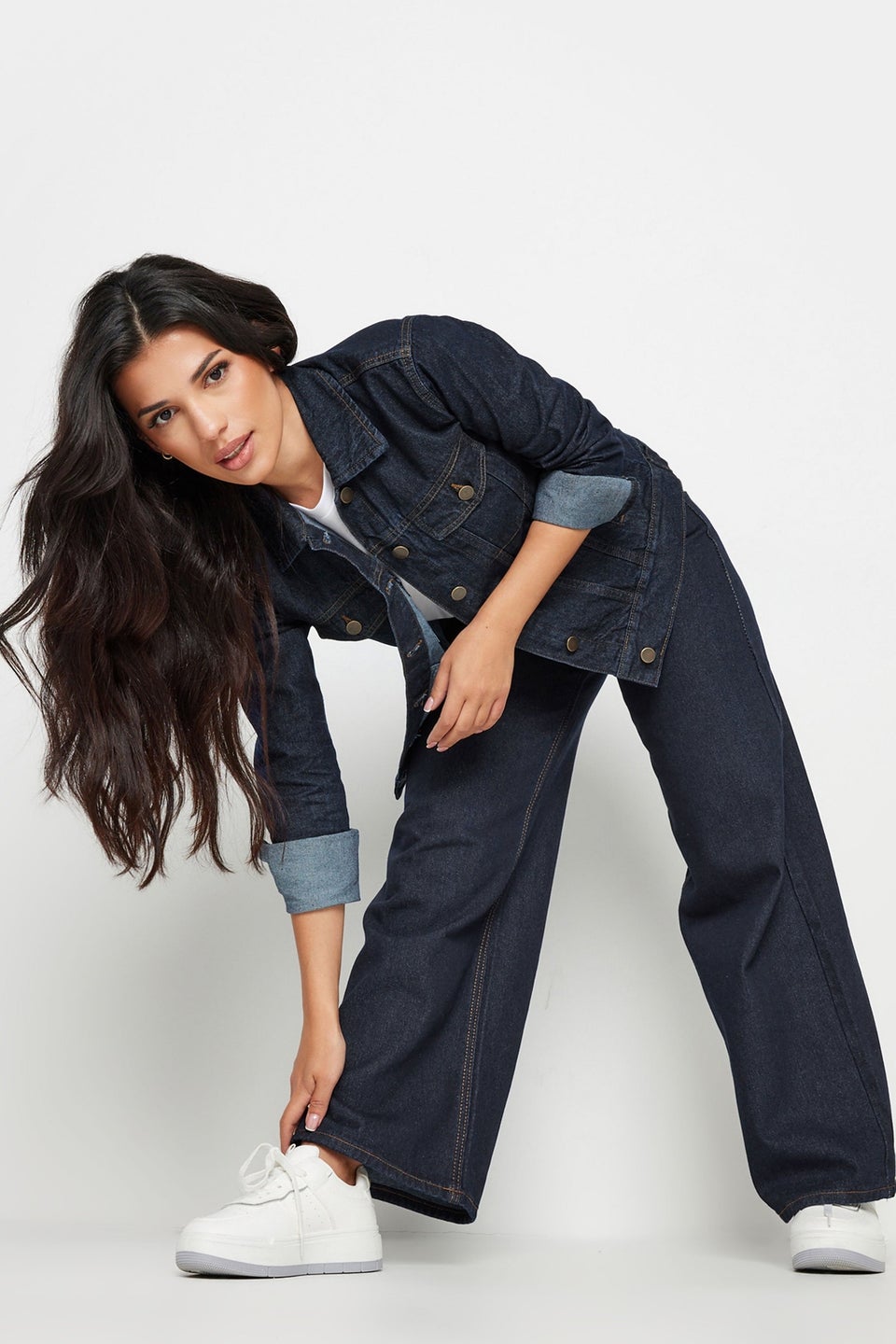 PixieGirl Petite Indigo Blue Denim Jacket