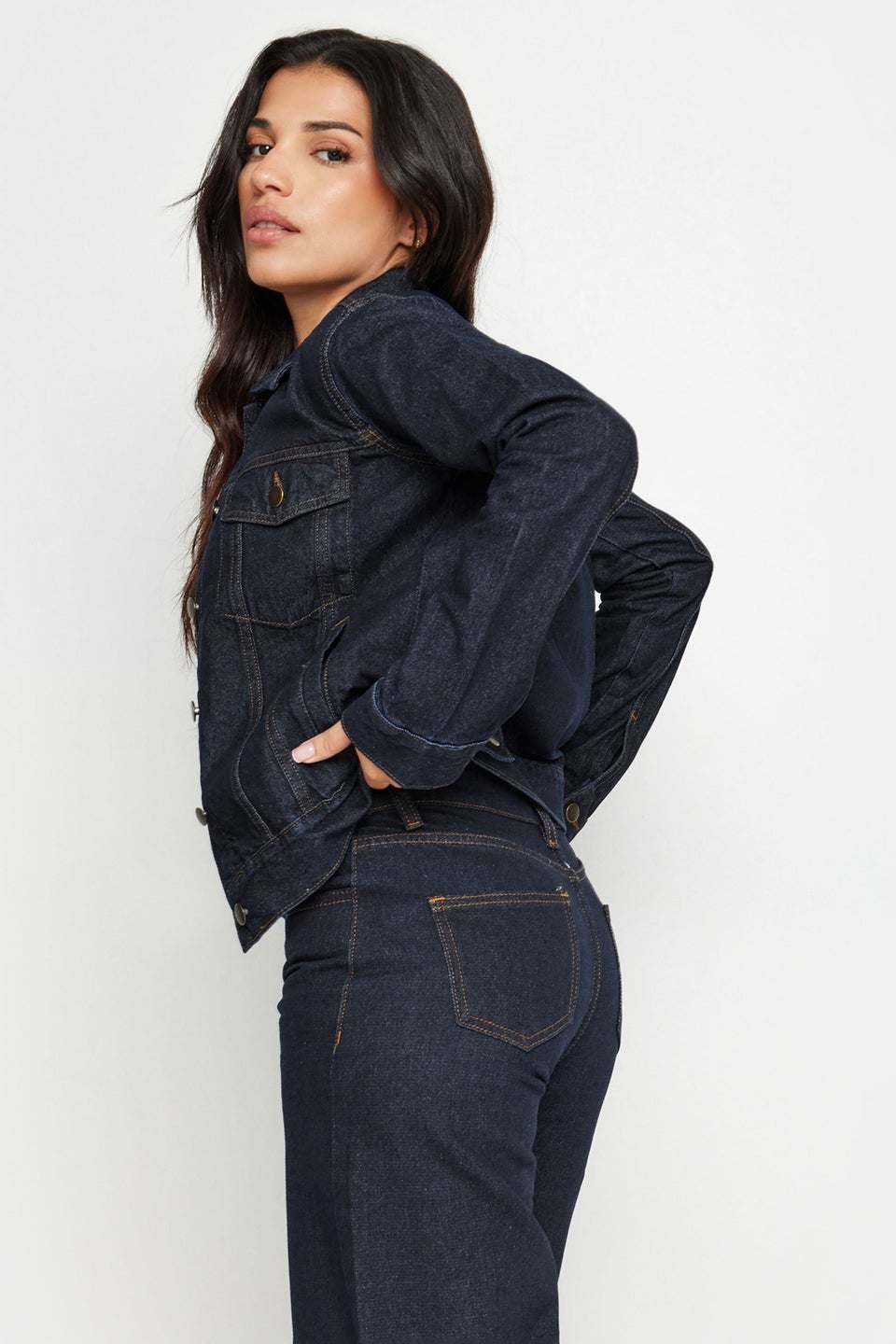 PixieGirl Petite Indigo Blue Denim Jacket