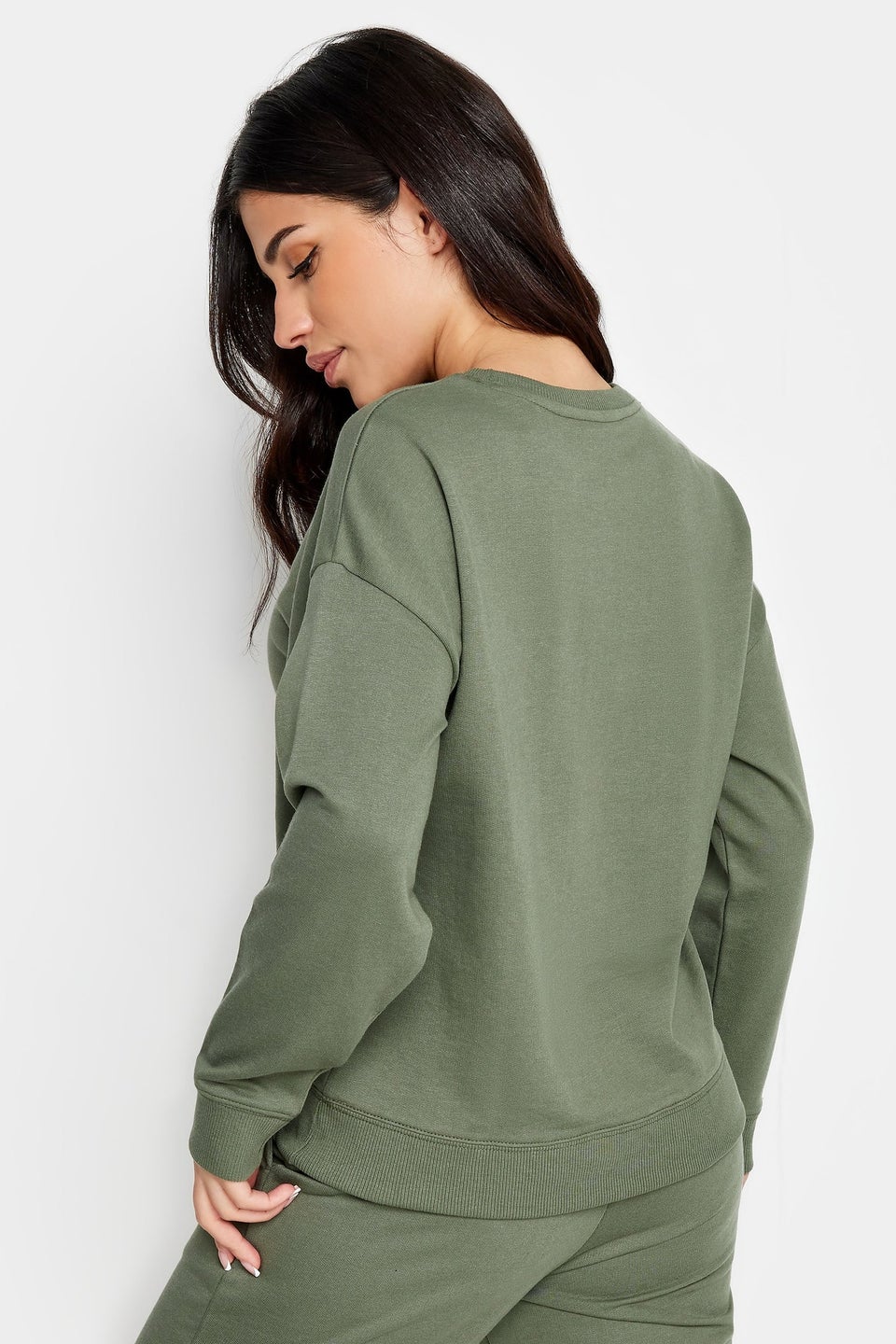 Pixiegirl Petite Sage Green Crew Neck Sweatshirt