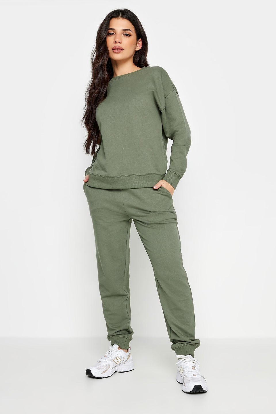 Pixiegirl Petite Sage Green Crew Neck Sweatshirt