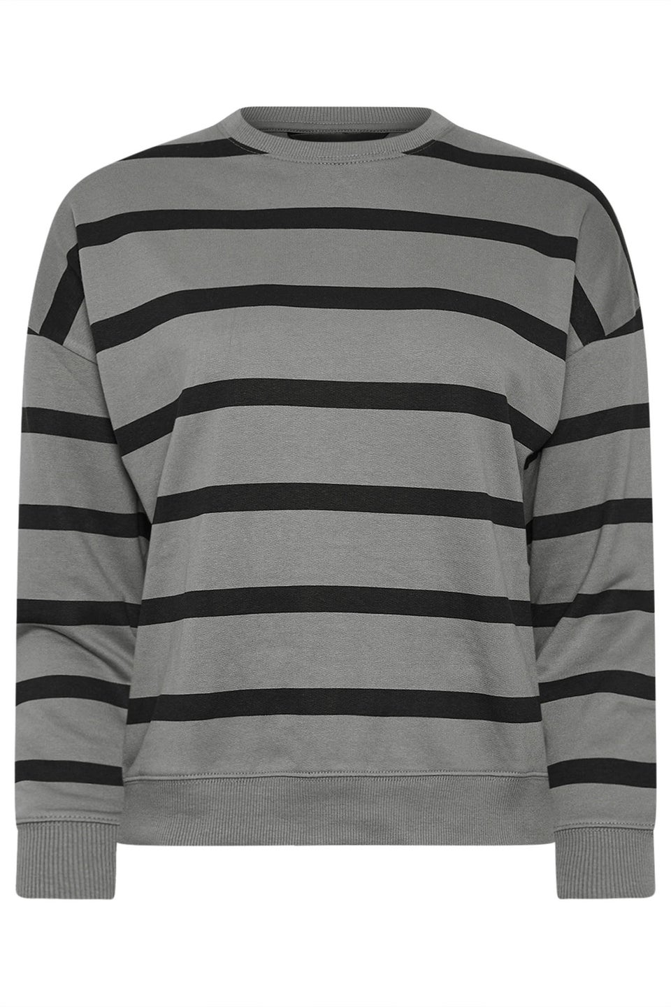 Pixiegirl Charcoal Grey Stripe Sweatshirt
