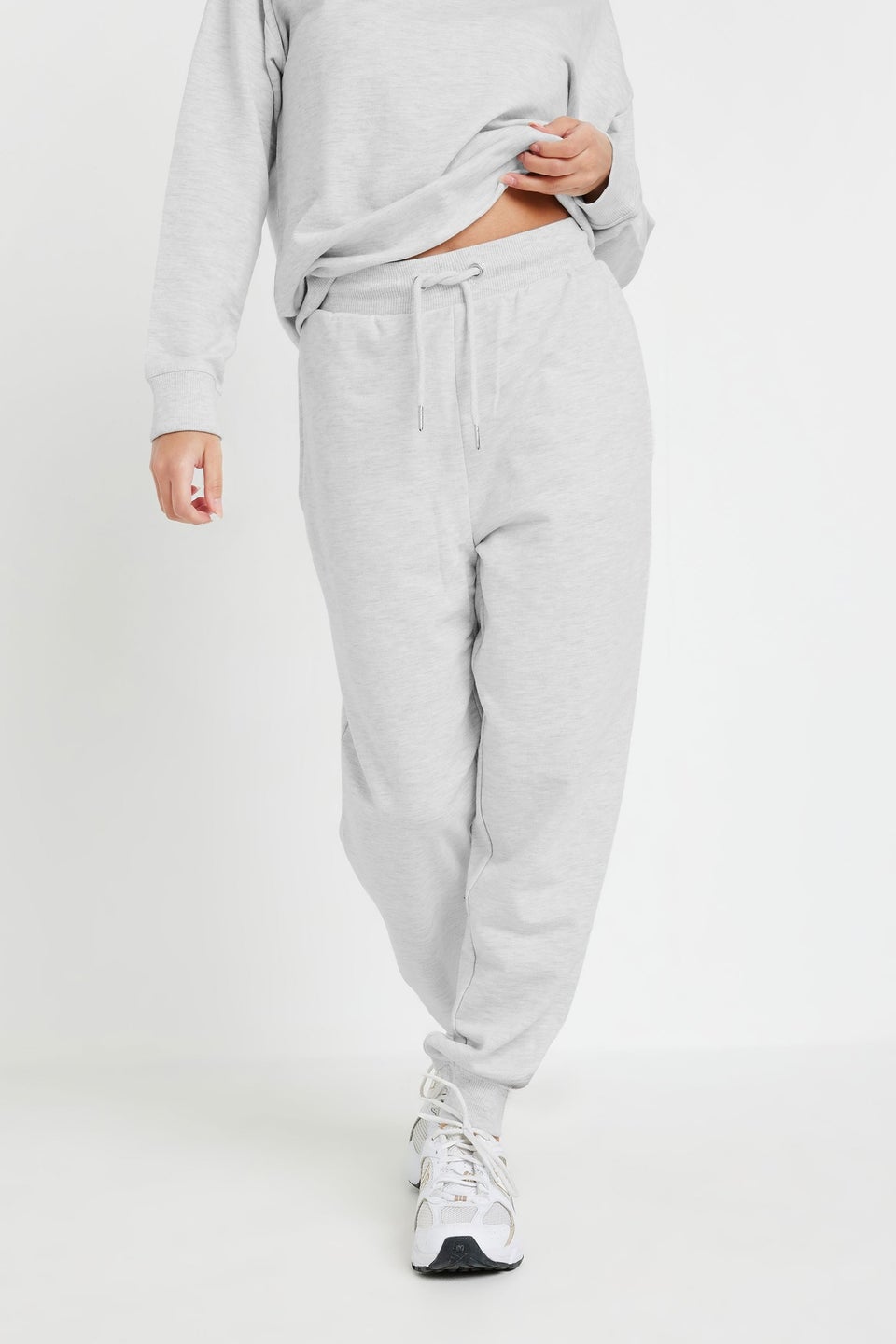Pixiegirl Petite Grey Elasticated Waist Cuffed Joggers