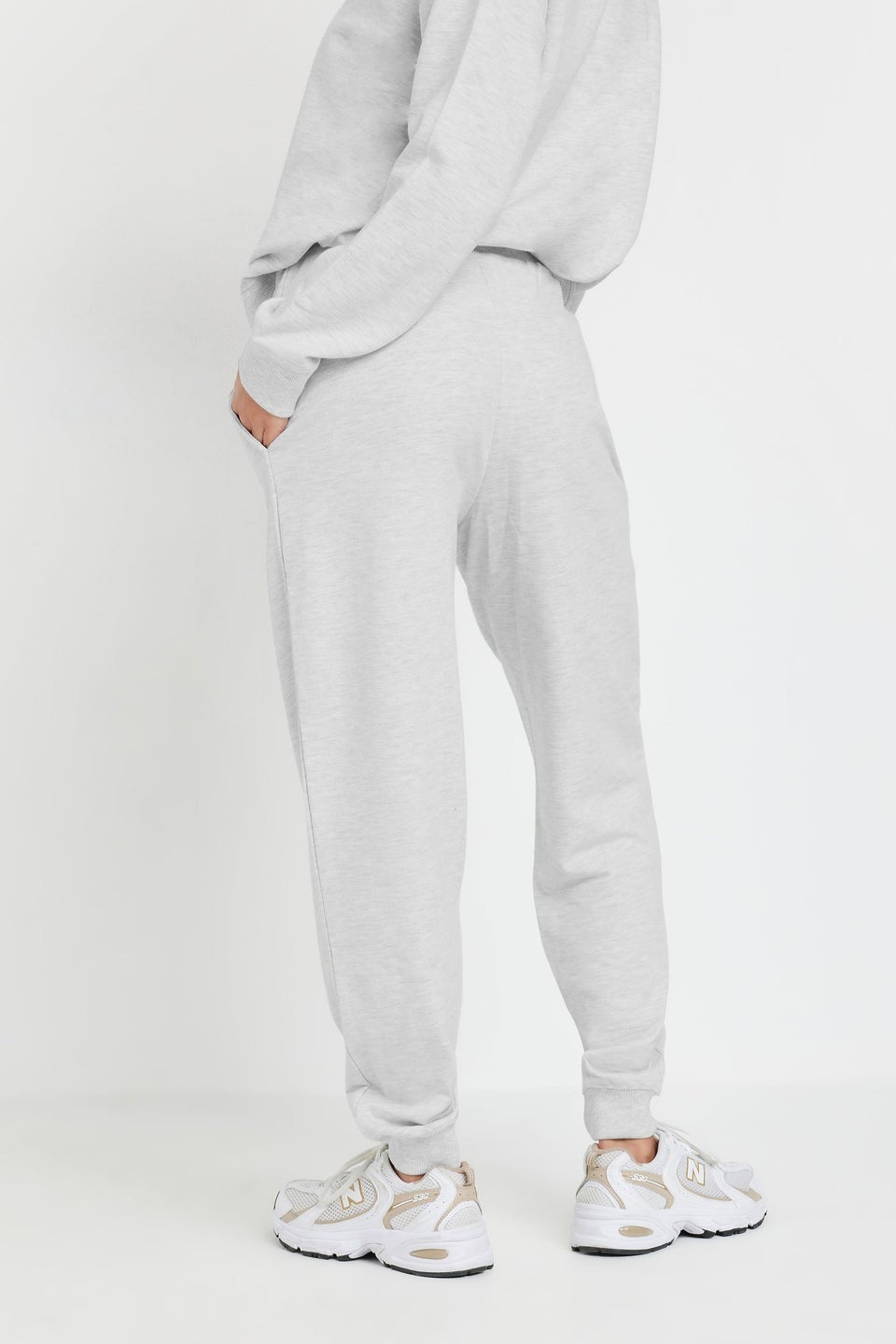 Pixiegirl Petite Grey Elasticated Waist Cuffed Joggers