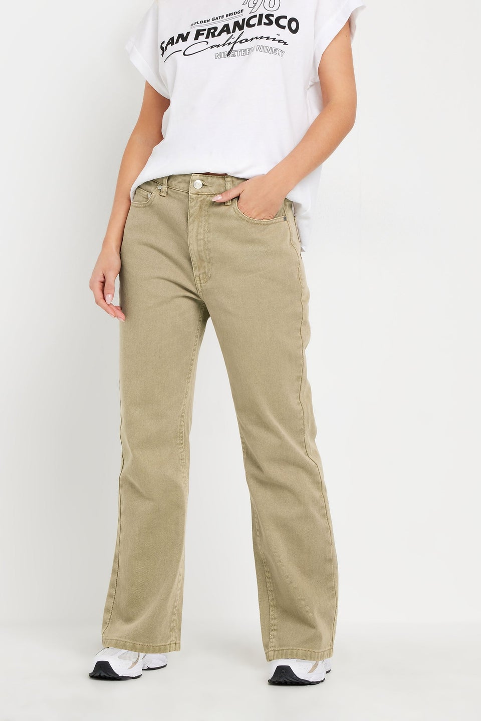 Pixiegirl Natural Brown Straight Leg Jean