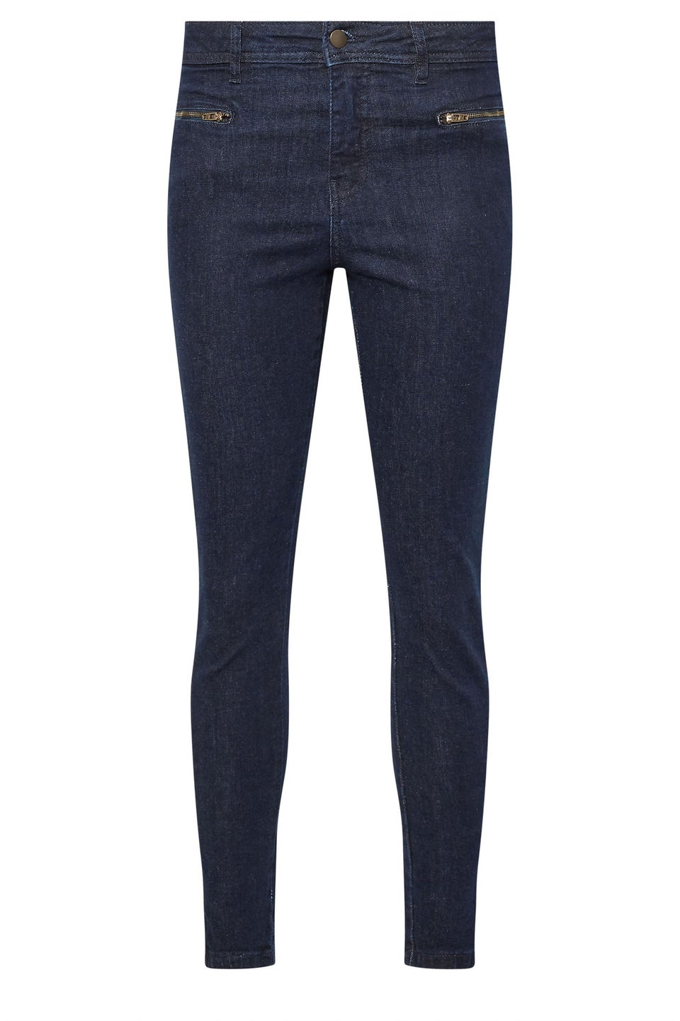 PixieGirl Petite Dark Blue Stretch Zip Pocket Skinny Jeans