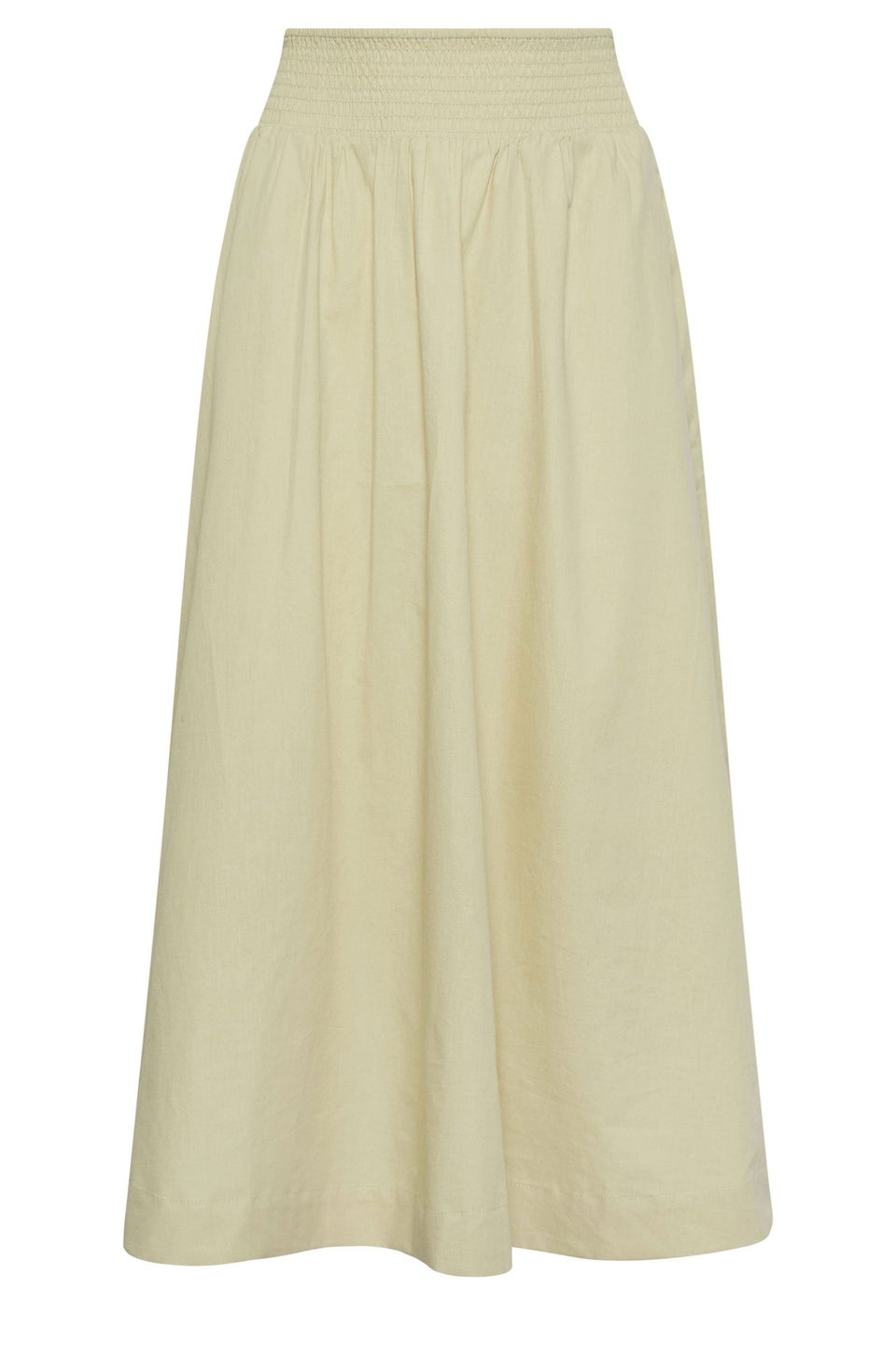 PixieGirl Petite Stone Brown Poplin Maxi Skirt