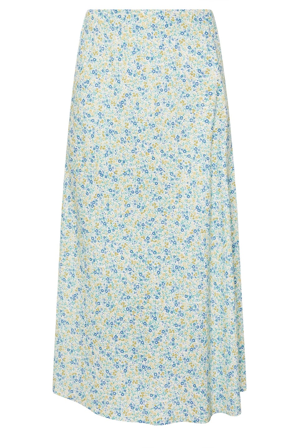 PixieGirl Petite Blue Ditsy Floral Midaxi Skirt