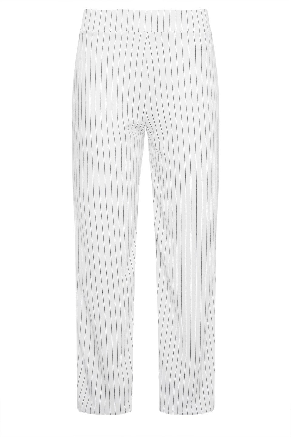 Pixiegirl Petite White Pinstripe Wide Leg Trousers