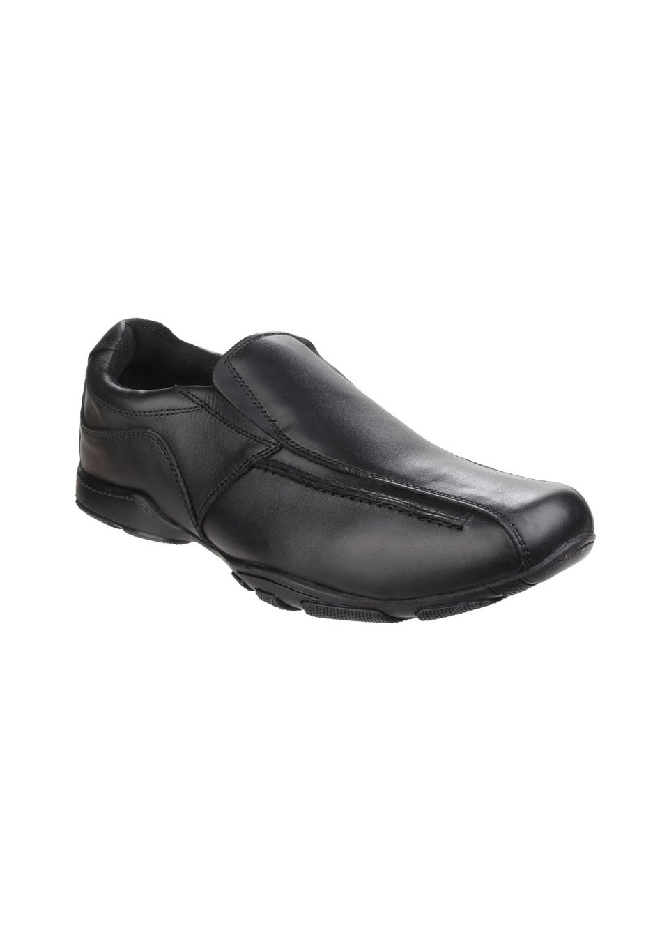 Hush Puppies Black Bespoke Senior School Shoe