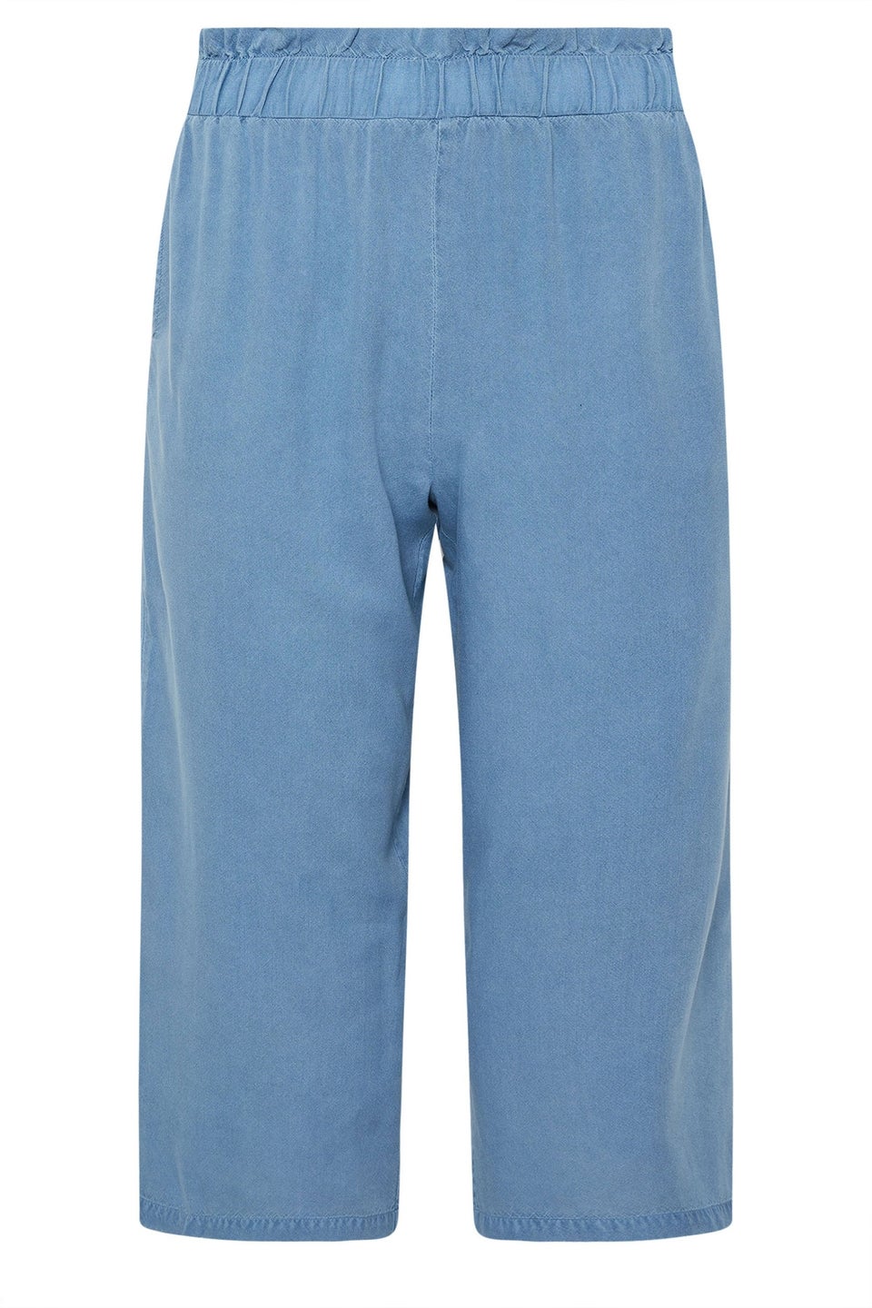 Pixiegirl Petite Blue Acid Wash Cropped Trousers