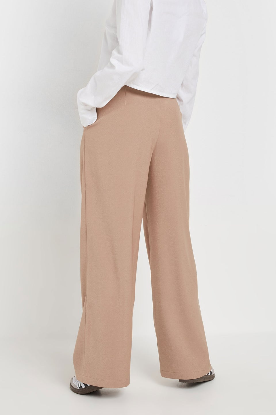 PixieGirl Petite Blush Pink Woven Side Wrap Trousers