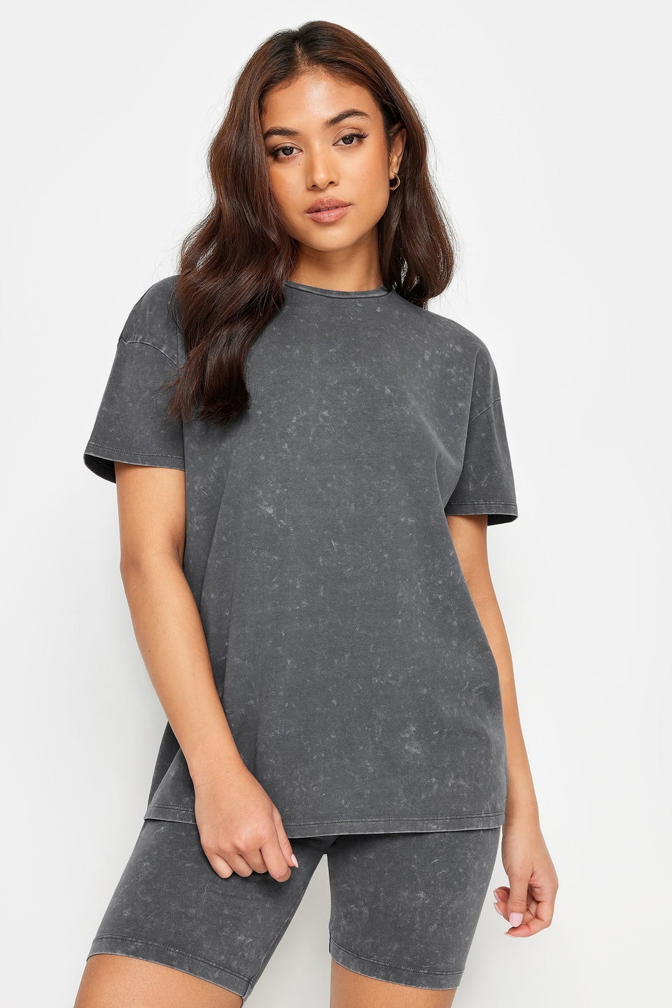 Pixiegirl Grey Acid Wash T-Shirt
