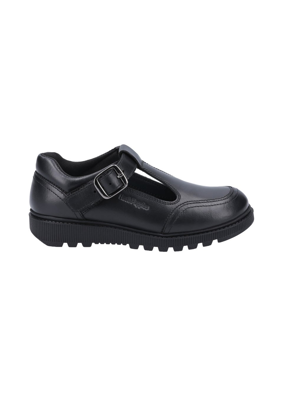 Hush Puppies Black Kerry Senior School Shoe