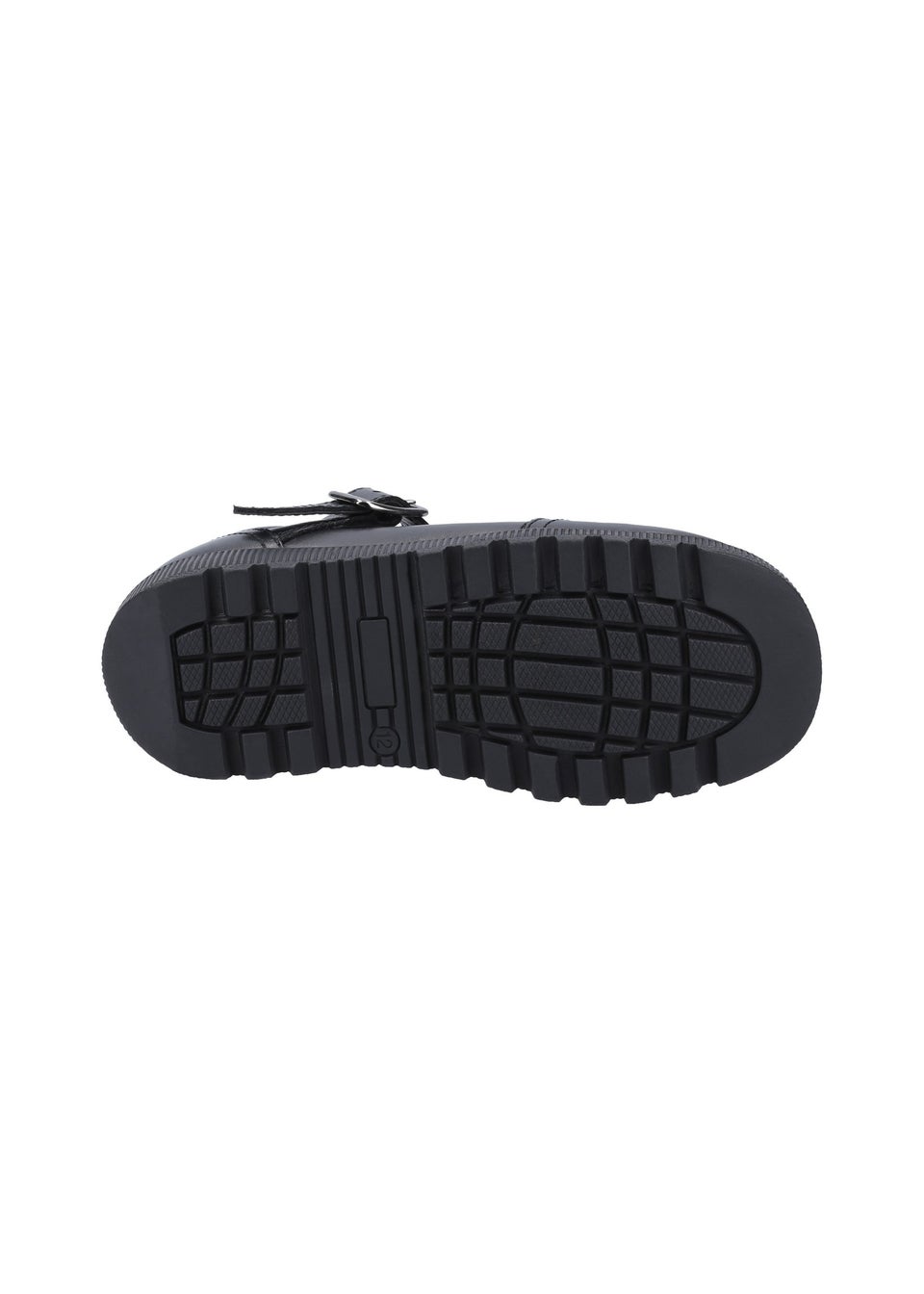 Hush Puppies Black Kerry Senior School Shoe