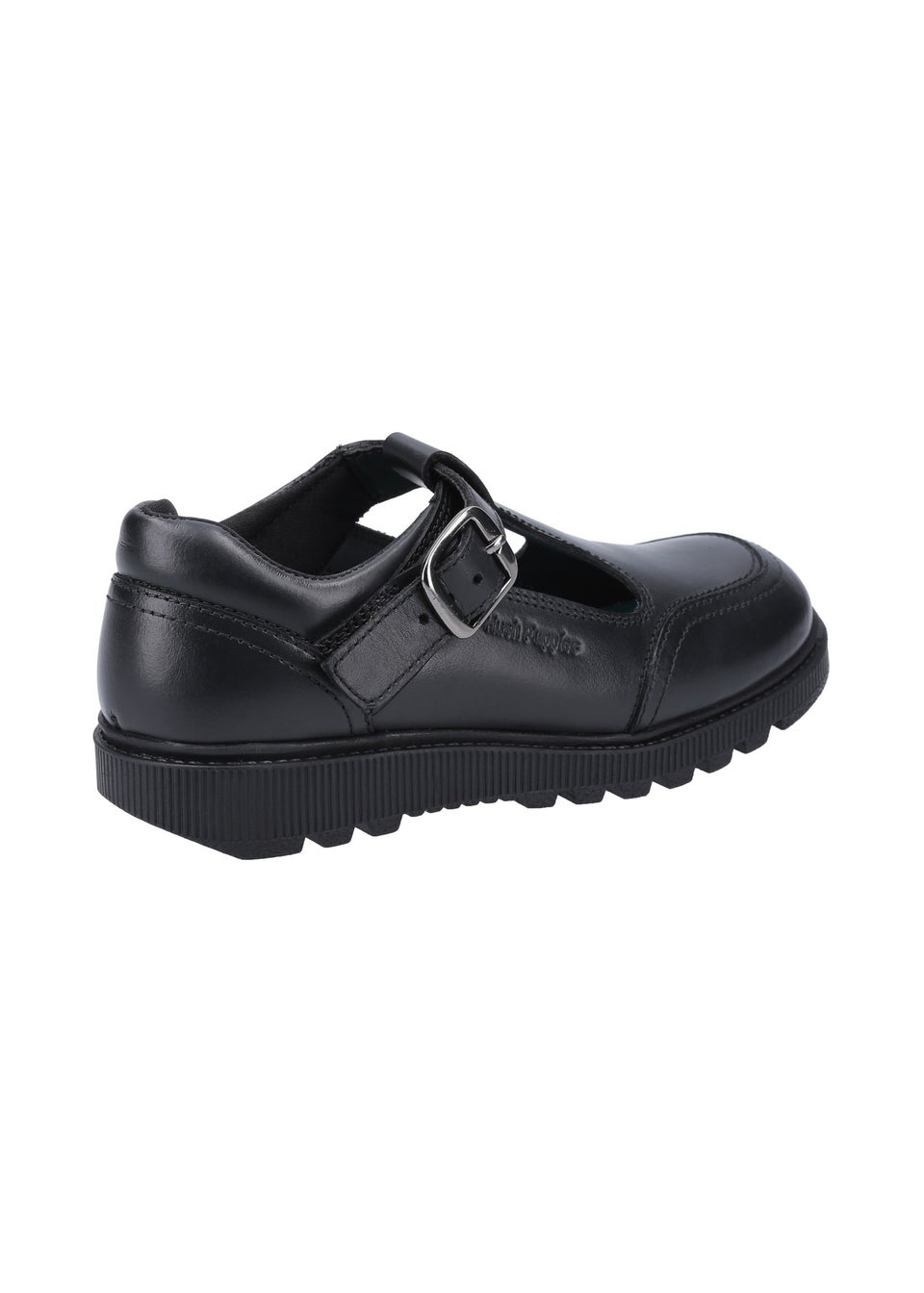 Hush Puppies Black Kerry Senior School Shoe