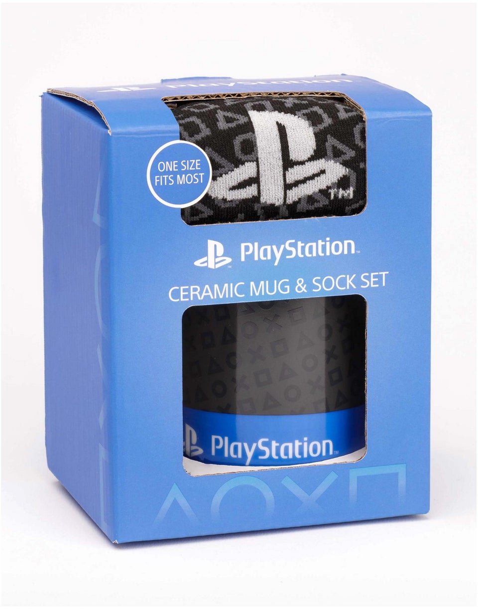 PlayStation Blue Controller Mug & Sock Gift Set