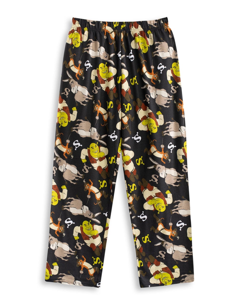 Shrek Adults Multicoloured Can't Today I'm Swamped Pyjama Set