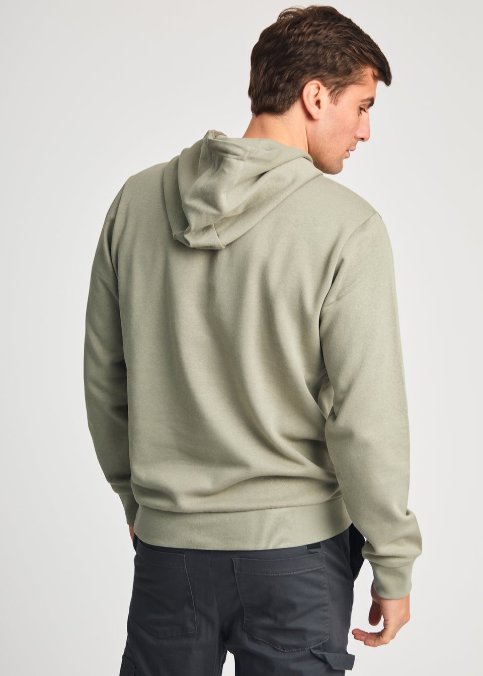 Tokyo Laundry Grey Printed Hoody With Drawcord