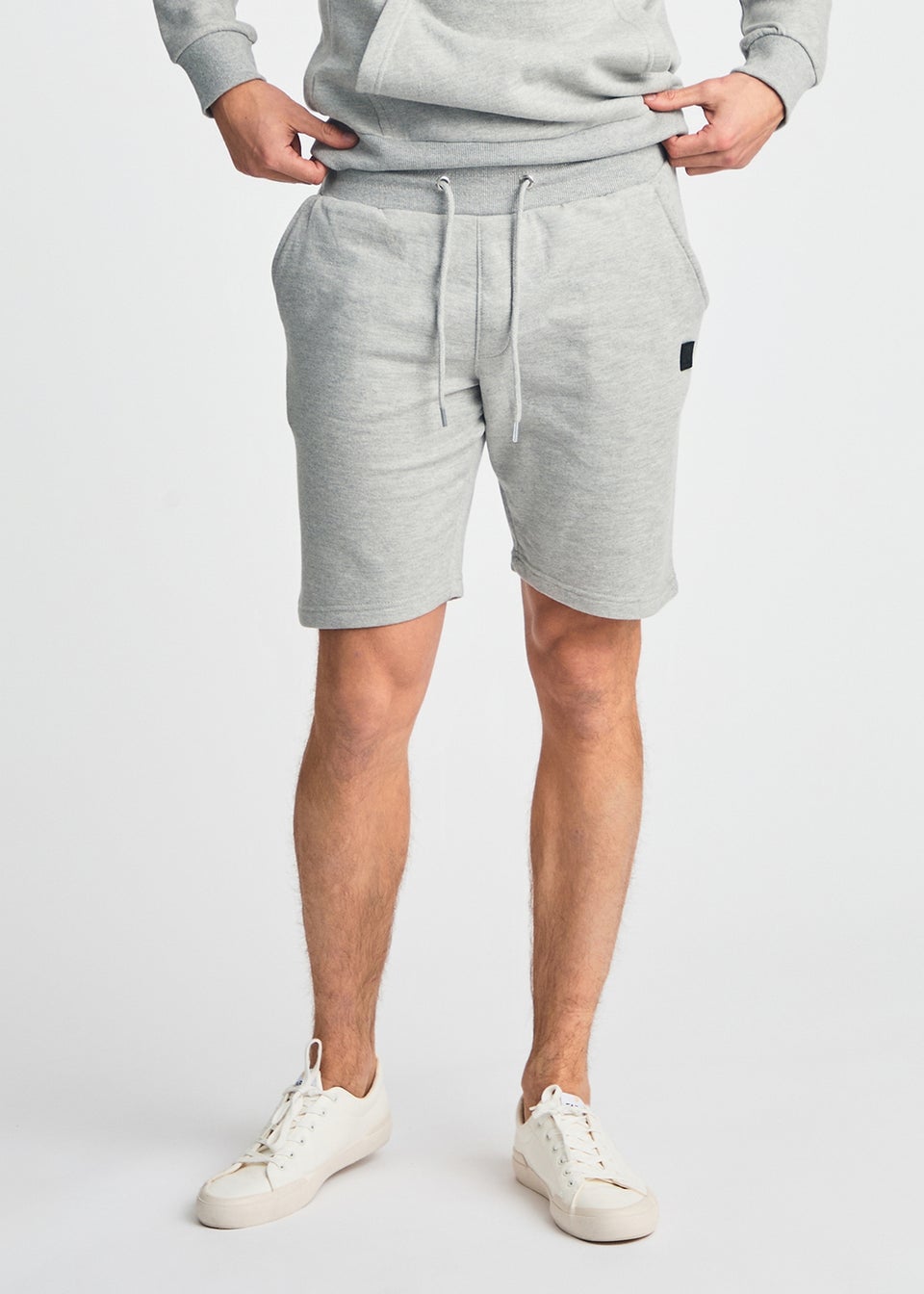 Tokyo Laundry Light Grey 2-Pack Jogger Short With Logo Badge
