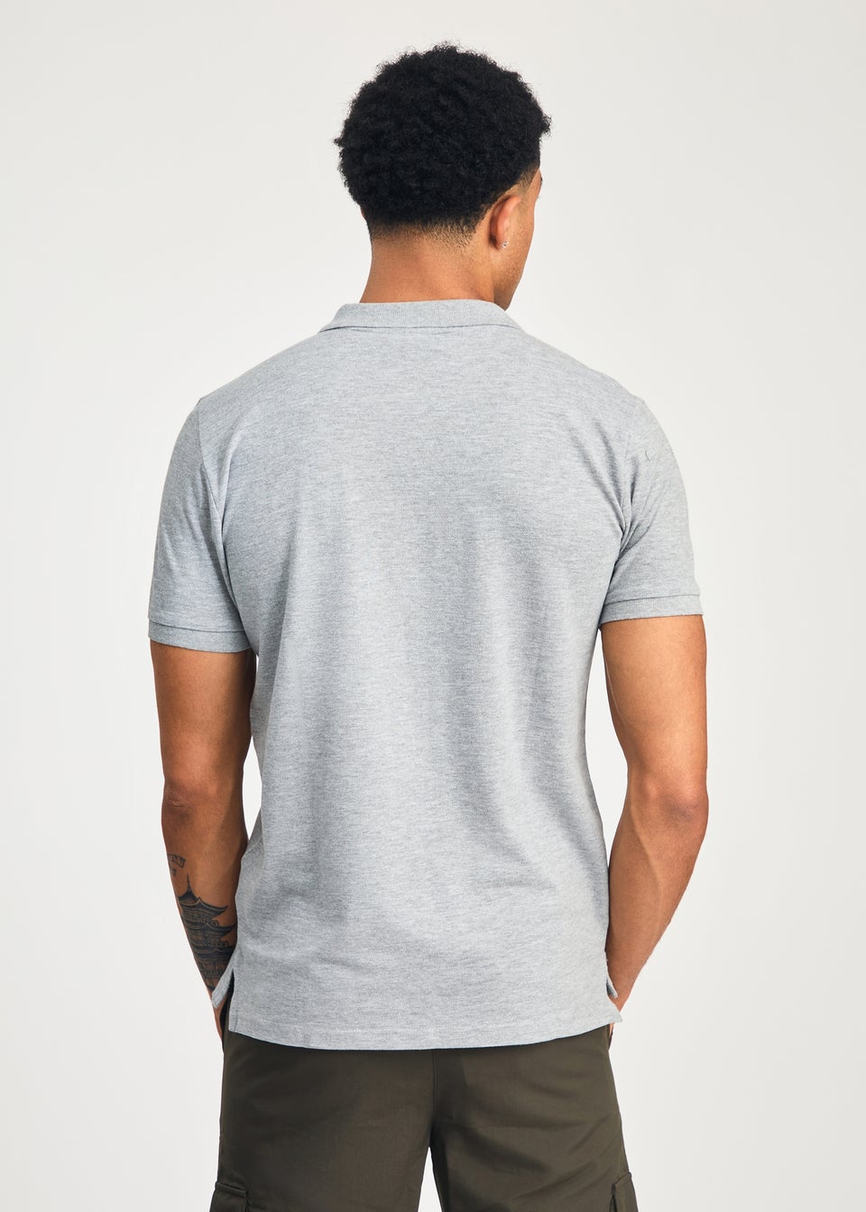Tokyo Laundry Light Grey 3-Pack Embroidered Logo Polo Shirt