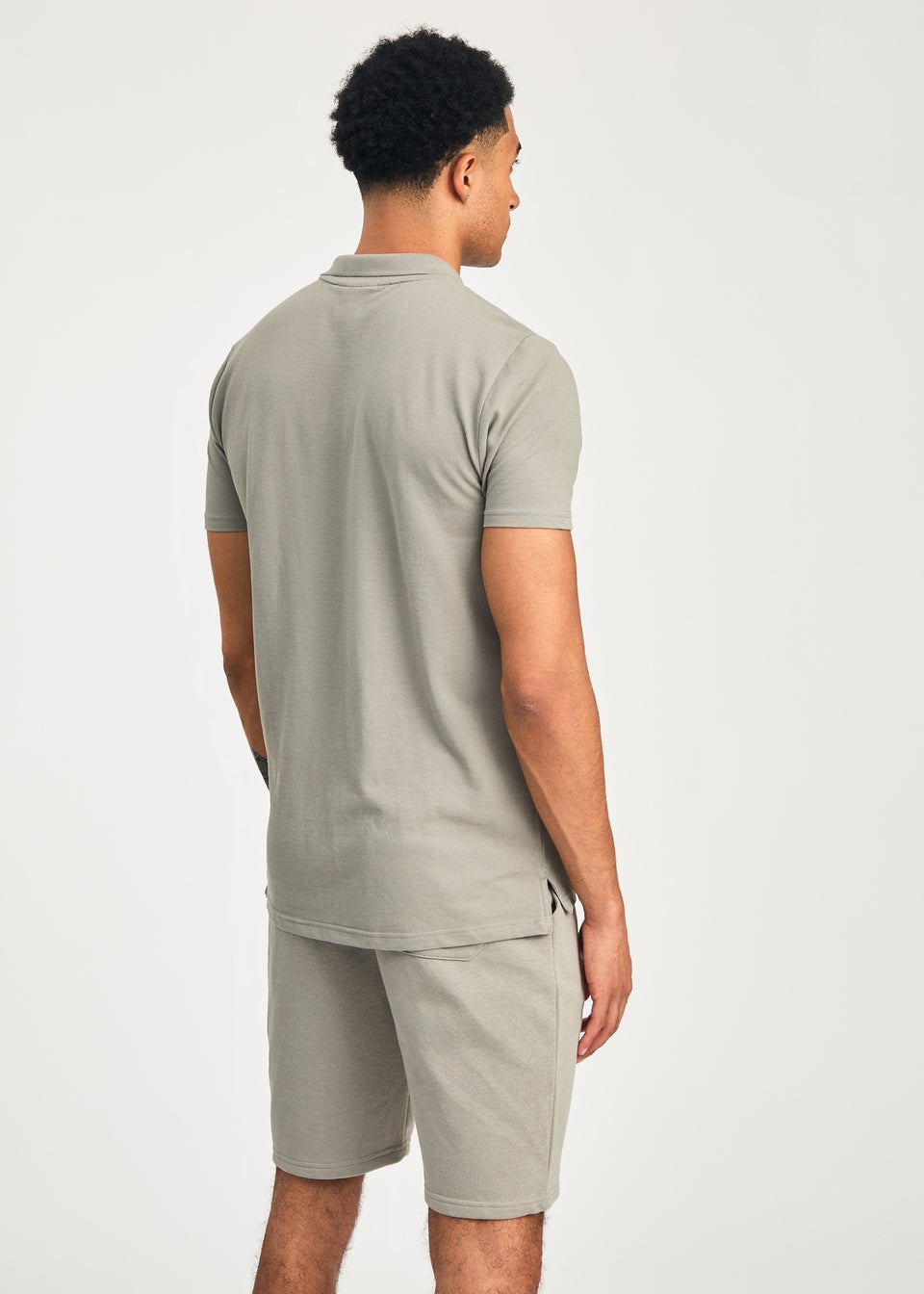 Tokyo Laundry Green 2-Piece Polo Shirt & Shorts Outfit Set