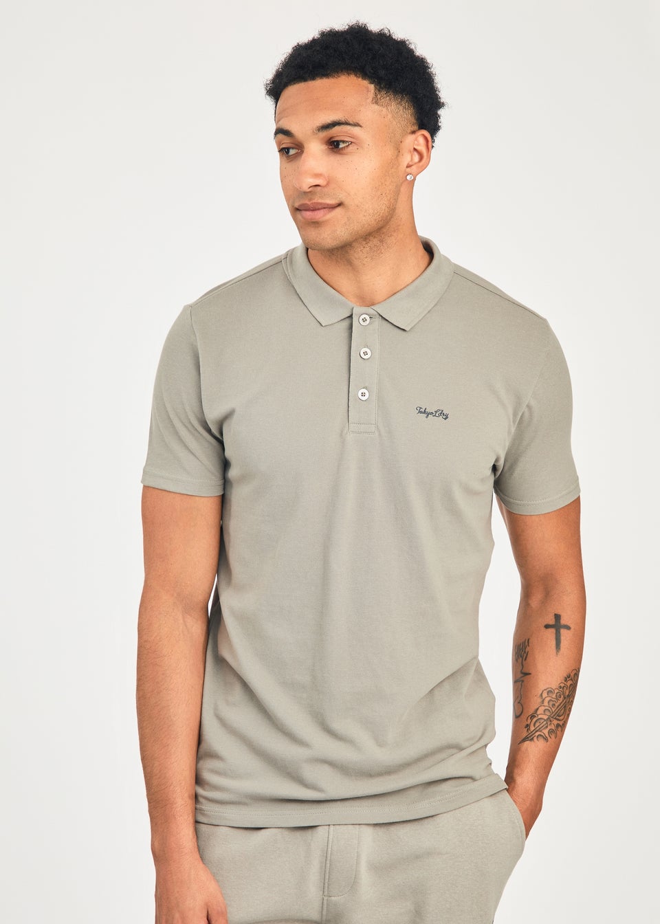 Tokyo Laundry Green 2-Piece Polo Shirt & Shorts Outfit Set