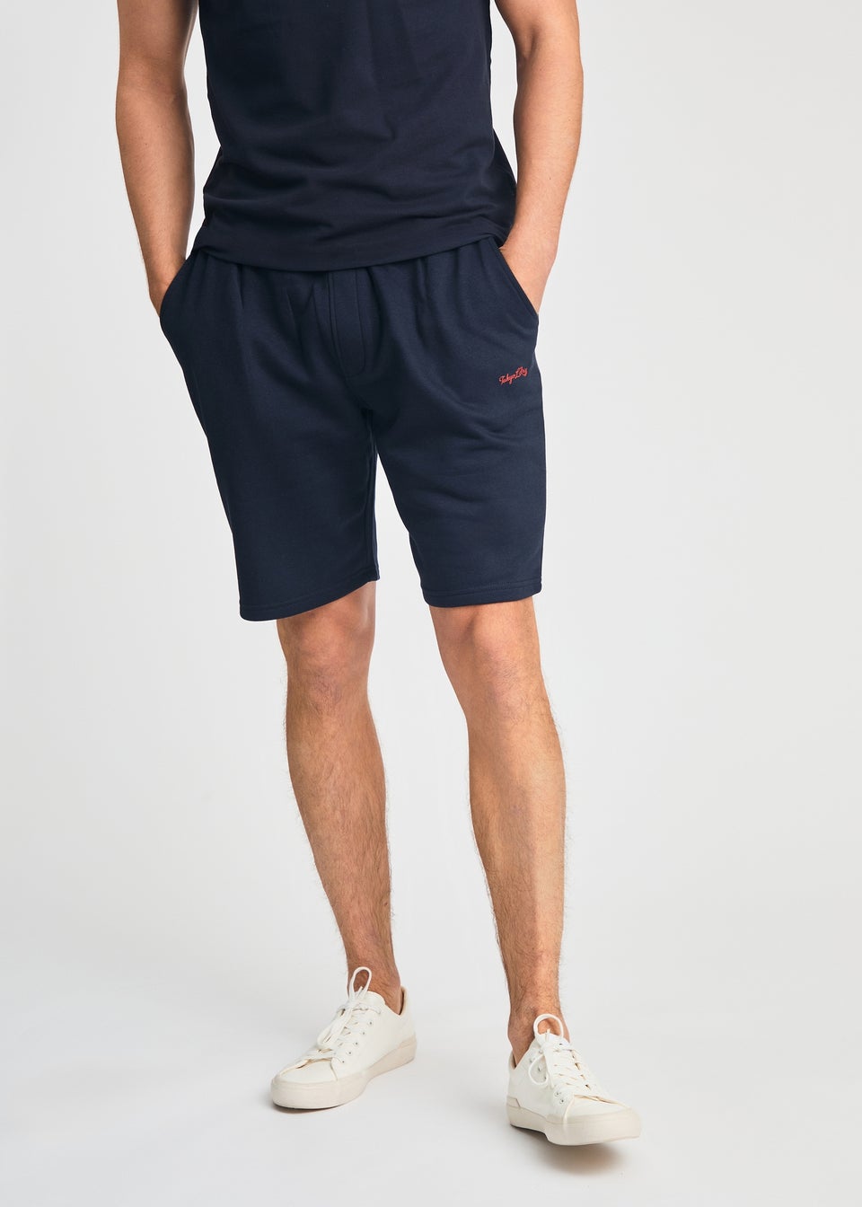 Tokyo Laundry Navy 2-Piece Polo Shirt & Shorts Outfit Set