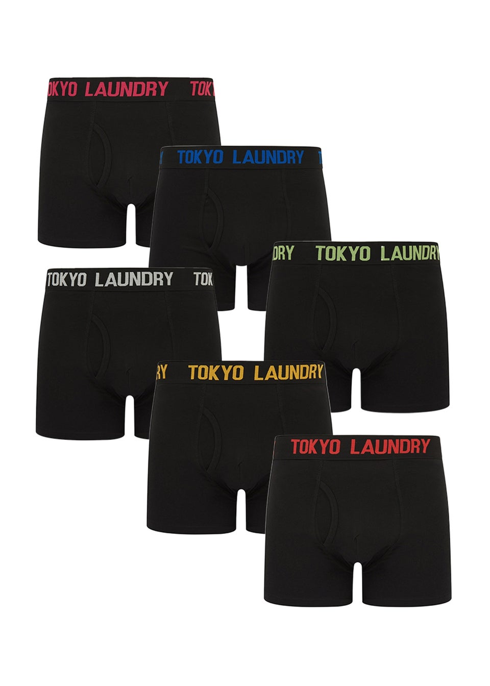 Tokyo Laundry Multi Cotton 6-Pack Boxers