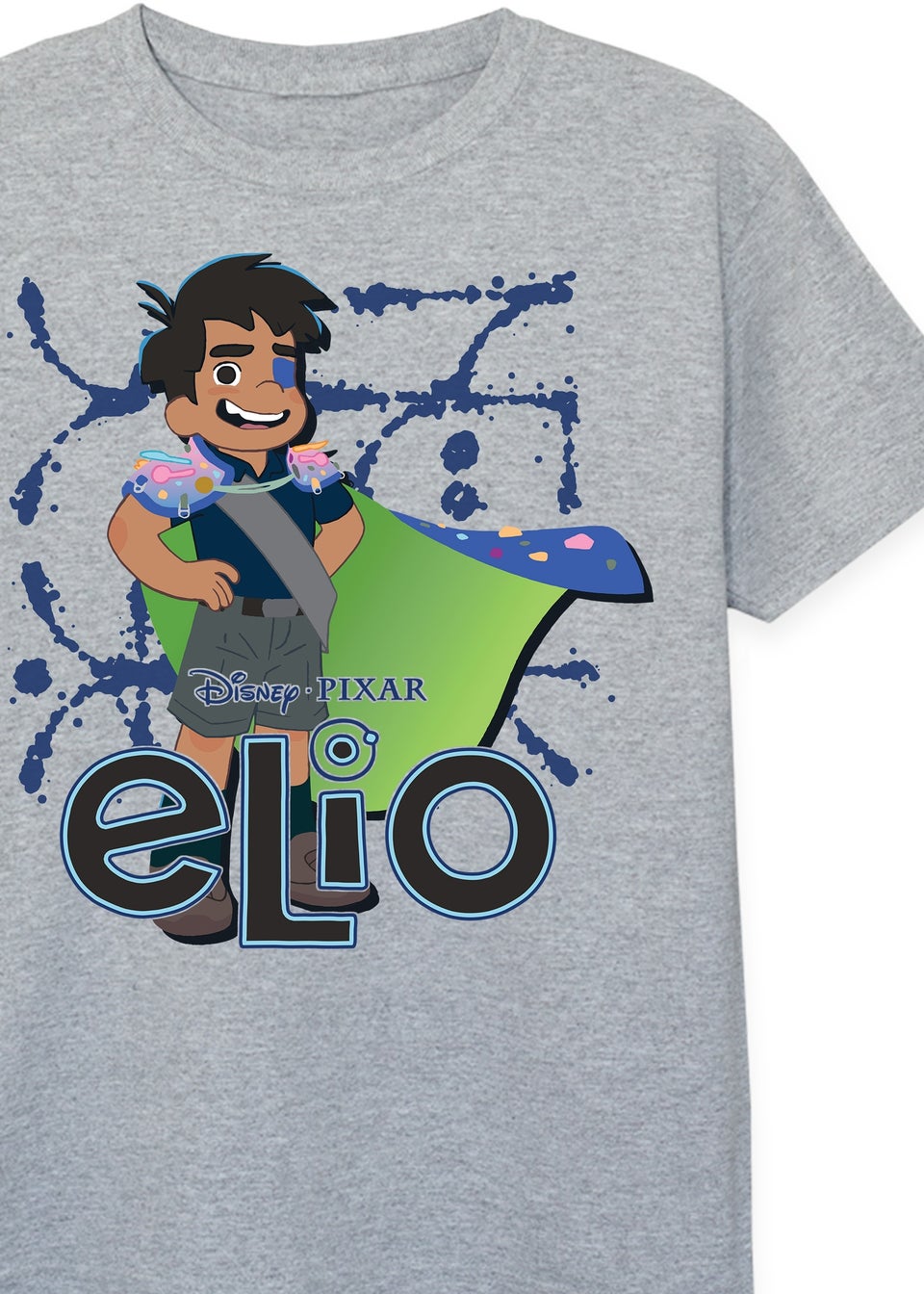 Disney Elio Billowing Cape Kids Heather Grey Graphic T-Shirt (3-13 Years)