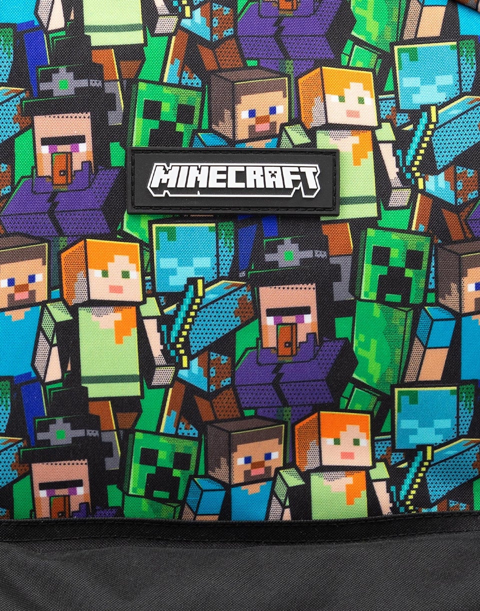 Minecraft All Over Print Kids Black Backpack