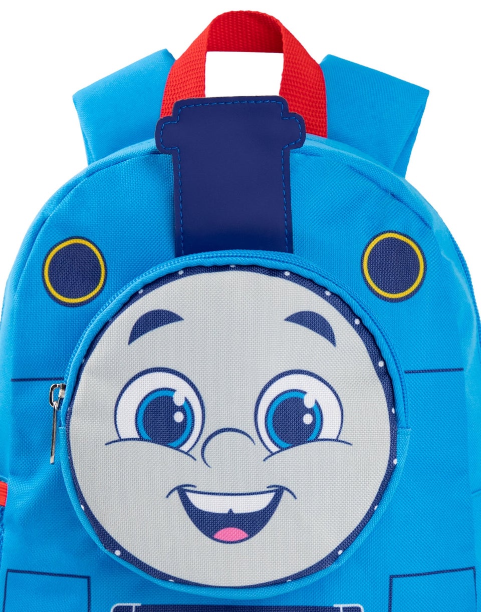 Thomas and Friends 3D Face Pocket Kids Blue Backpack