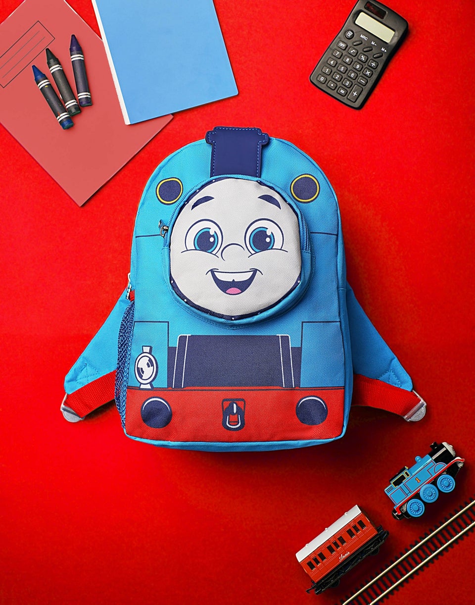 Thomas and Friends 3D Face Pocket Kids Blue Backpack