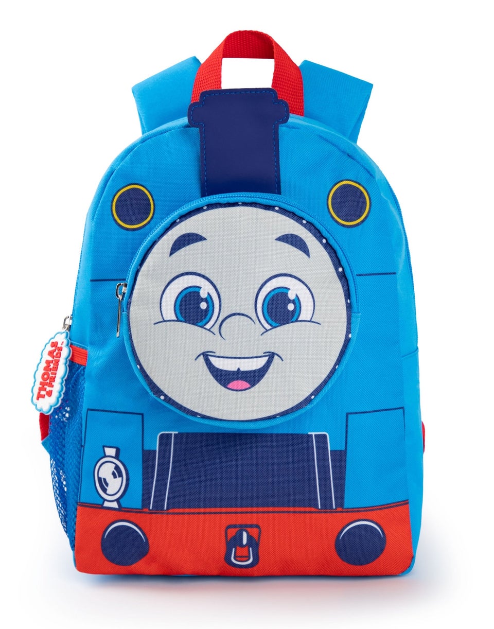 Thomas and Friends 3D Face Pocket Kids Blue Backpack