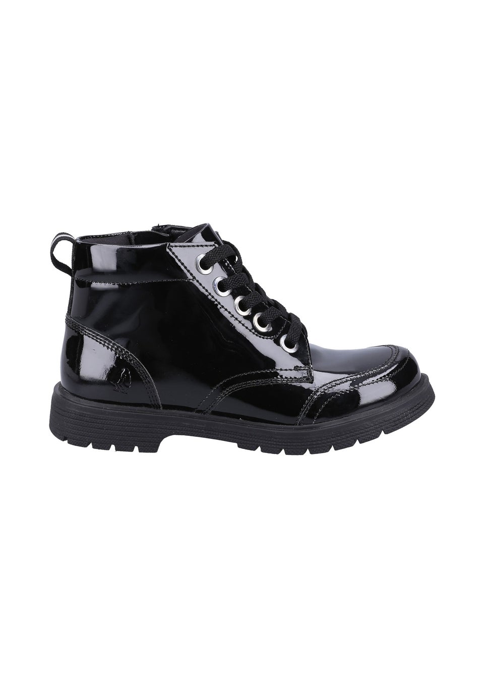 Hush Puppies Black Jolie Patent Senior Chelsea