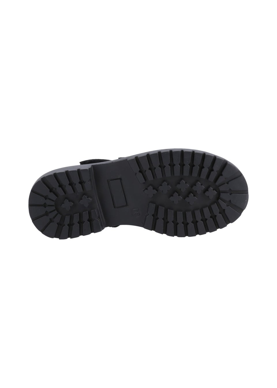 Hush Puppies Black Astrid Bow Patent Junior
