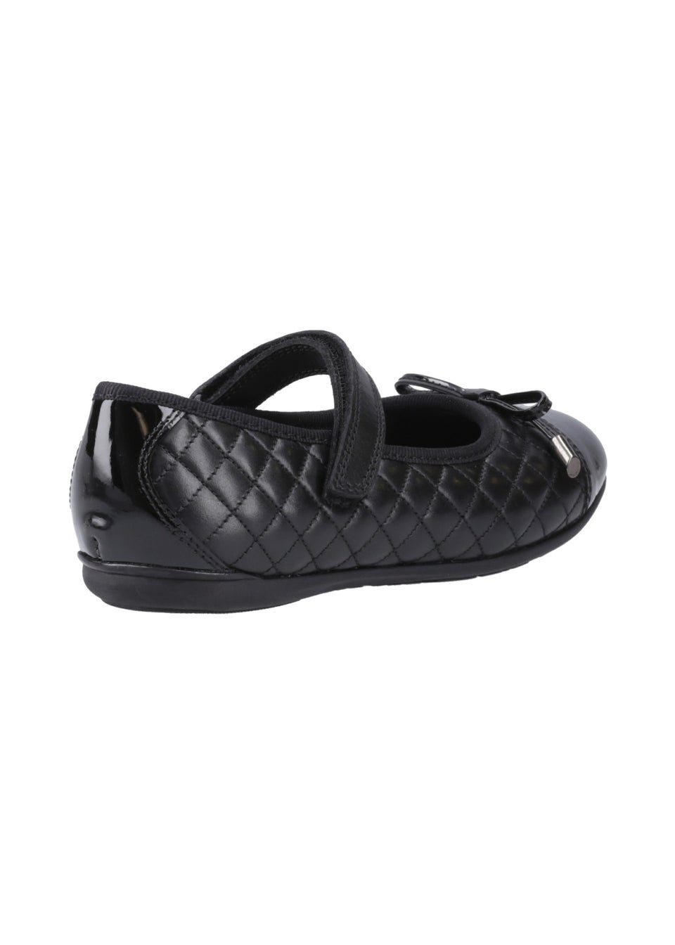 Hush Puppies Black  Lottie Quilt Ballerina Senior