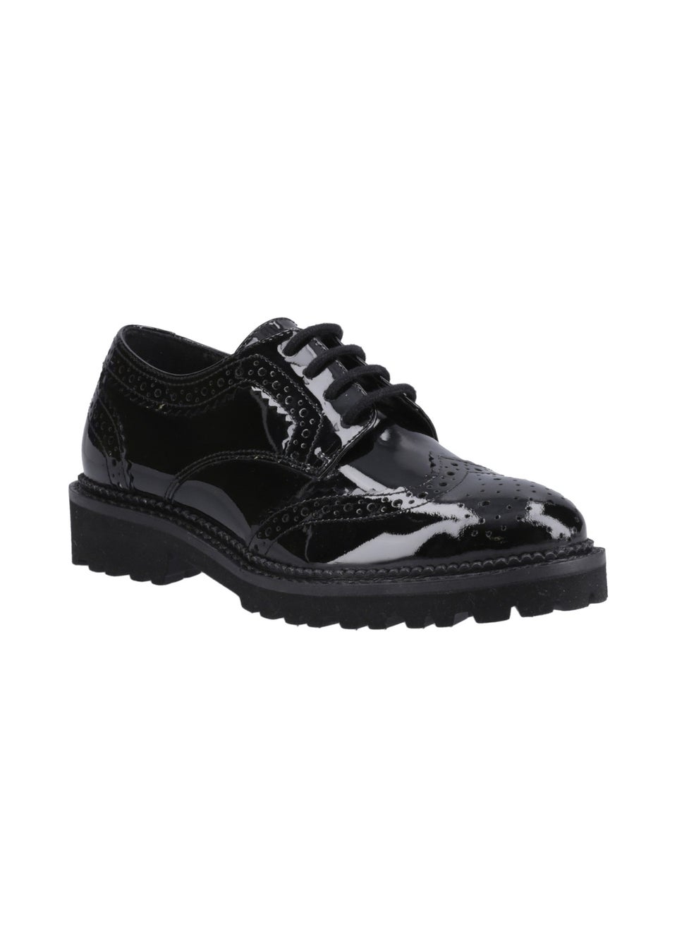 Hush Puppies Gabi Lace Up Patent Senior