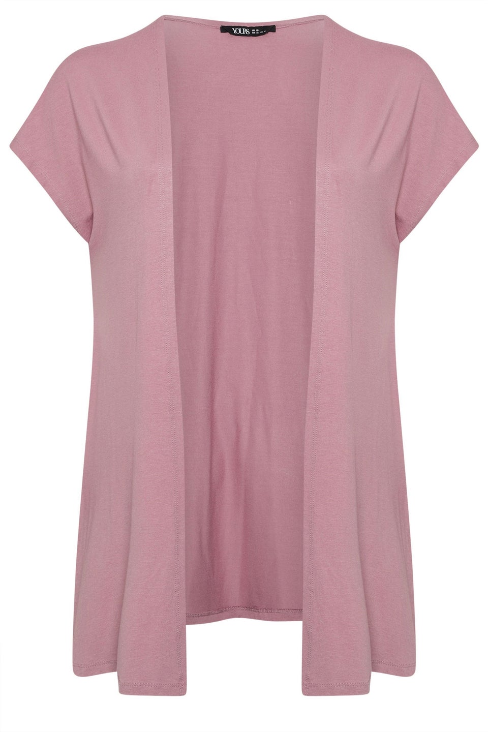 Yours Curve Pink Grown On Sleeve Jersey Cardigan