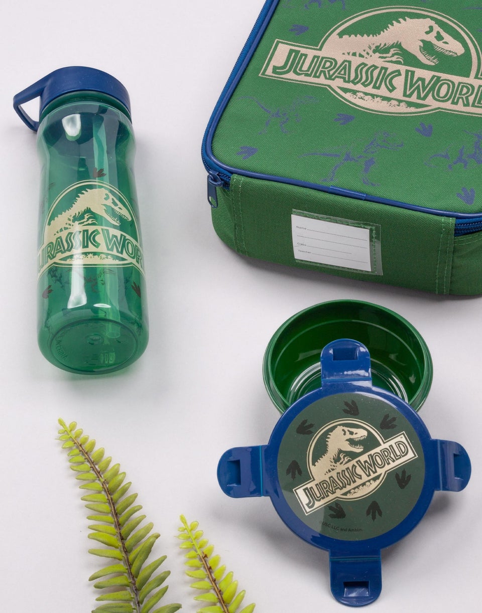 Jurassic World Childrens Lunch Bag, Bottle & Snackpot 3 Piece Set