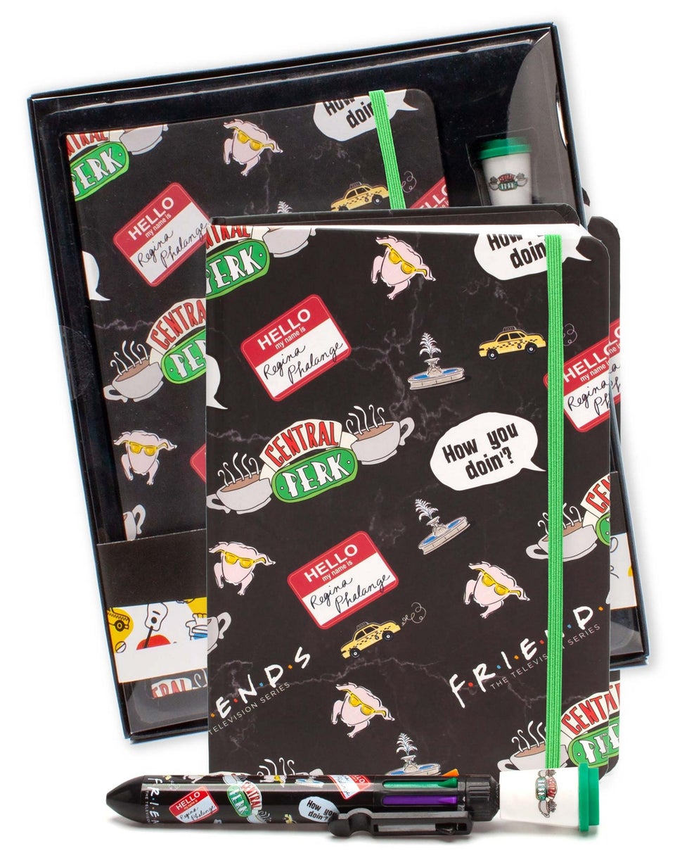 Friends Notebook and Multi-colour Pen Set