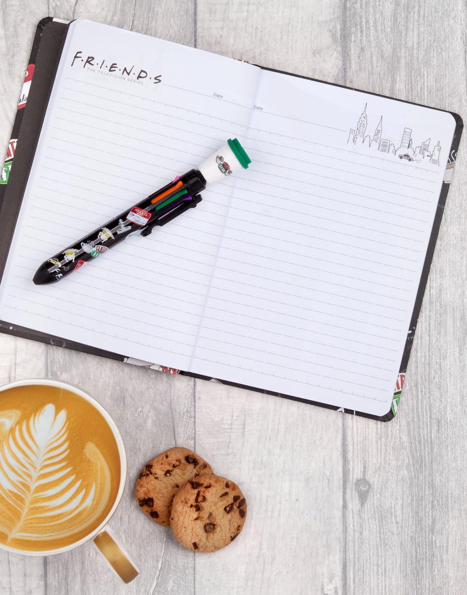 Friends Notebook and Multi-colour Pen Set