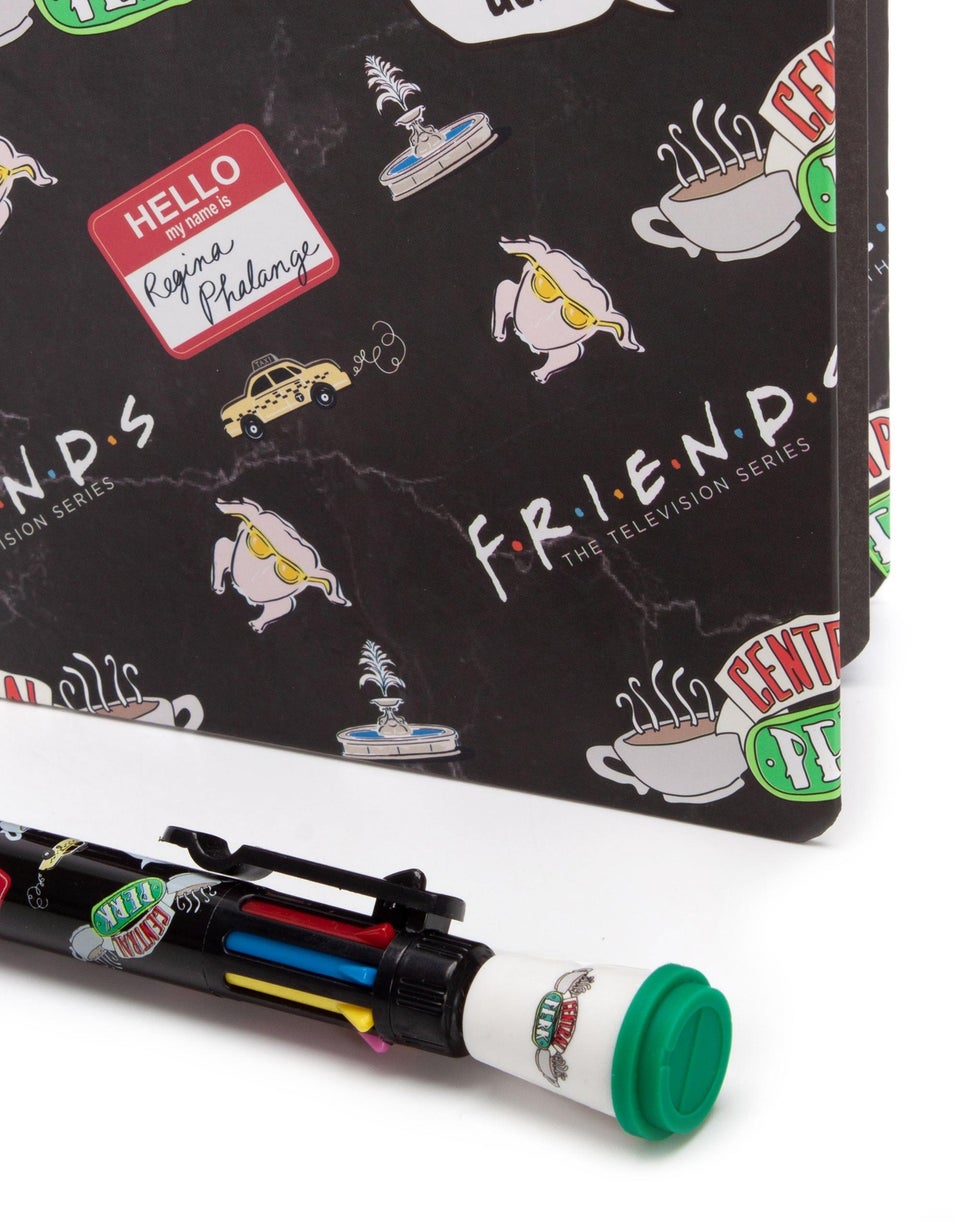 Friends Notebook and Multi-colour Pen Set