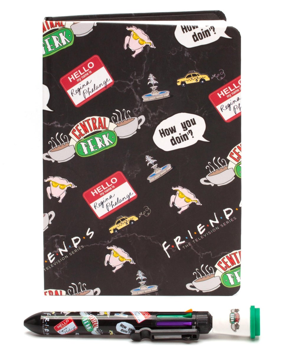 Friends Notebook and Multi-colour Pen Set