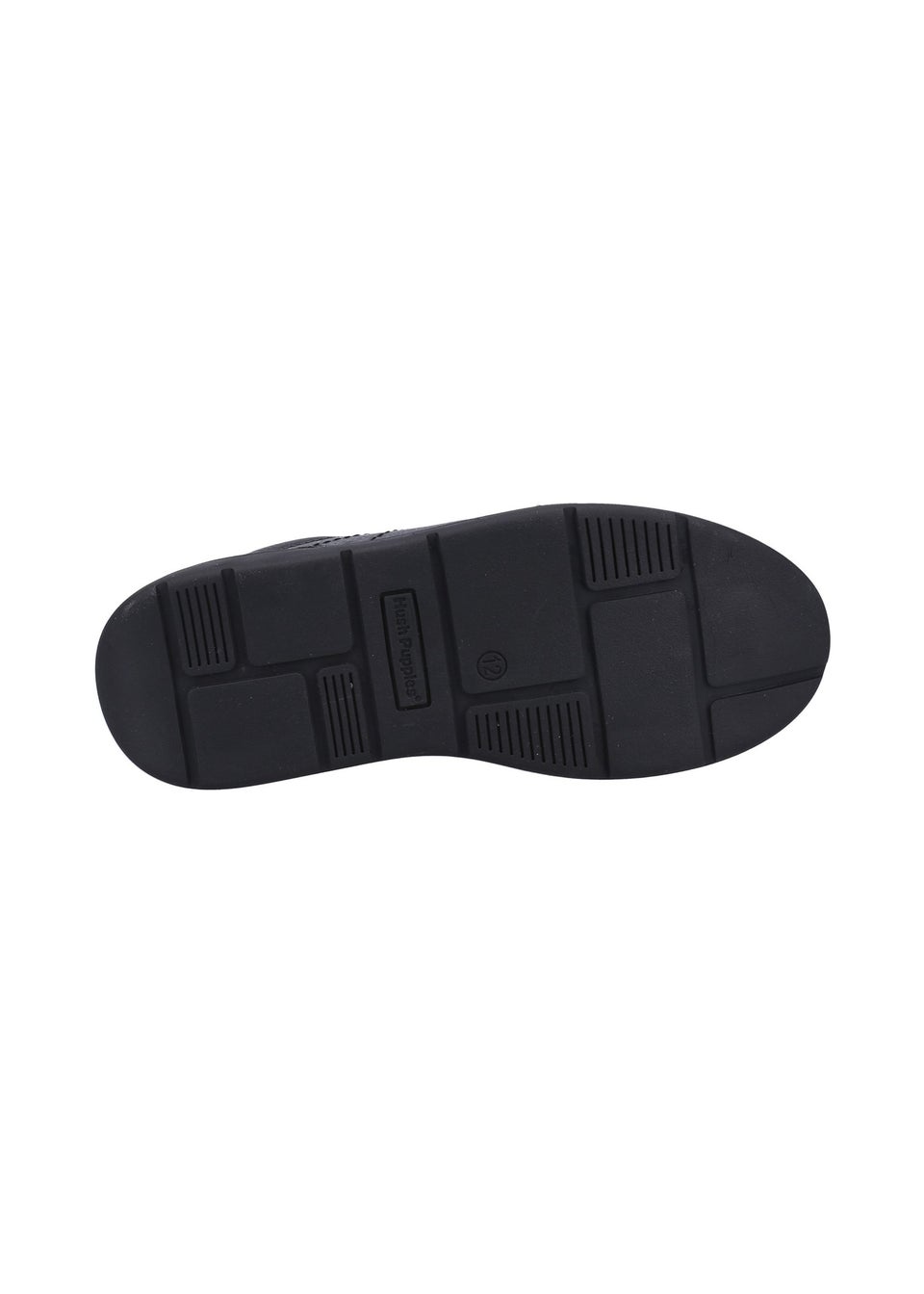 Hush Puppies Black Robert Senior Shoe