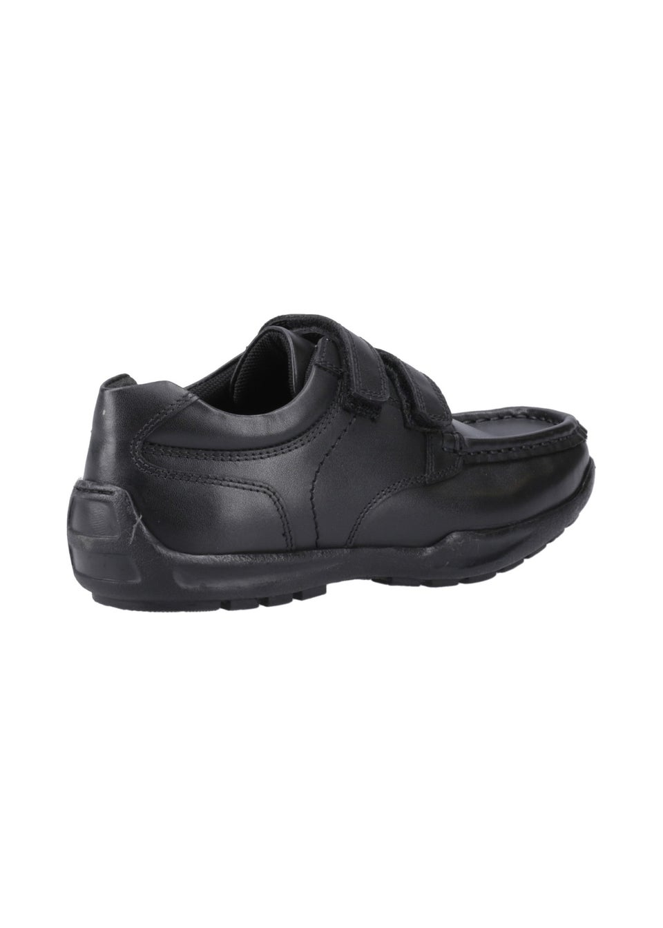 Hush Puppies Black Maddox Junior Touch Fastening Shoe