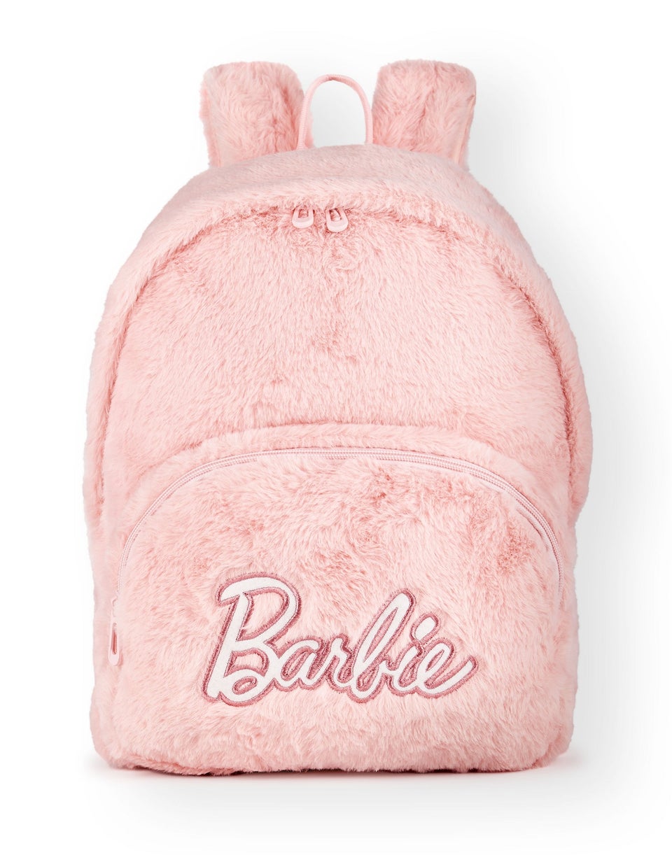 Barbie Pink Fur Adult Backpack